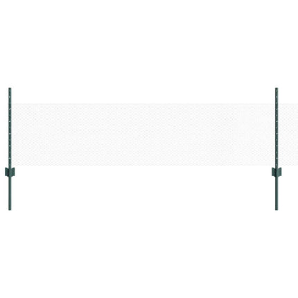 Udendørs sekskantet hegn med stolpe 10 x 0,5 m PVC-belagt stål