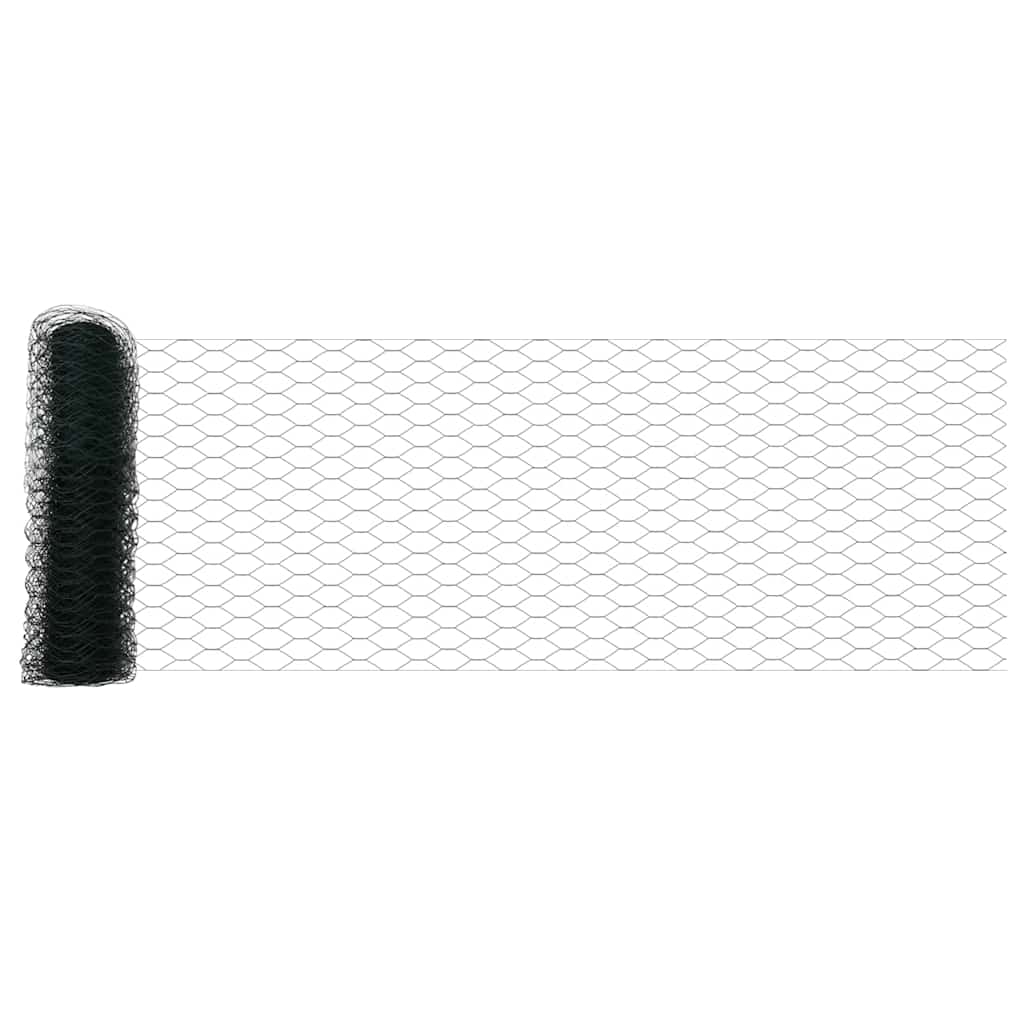 Svejset Trådhegn 10 x 0,5 m (B x H) PVC-belagt stål Grøn Mesh