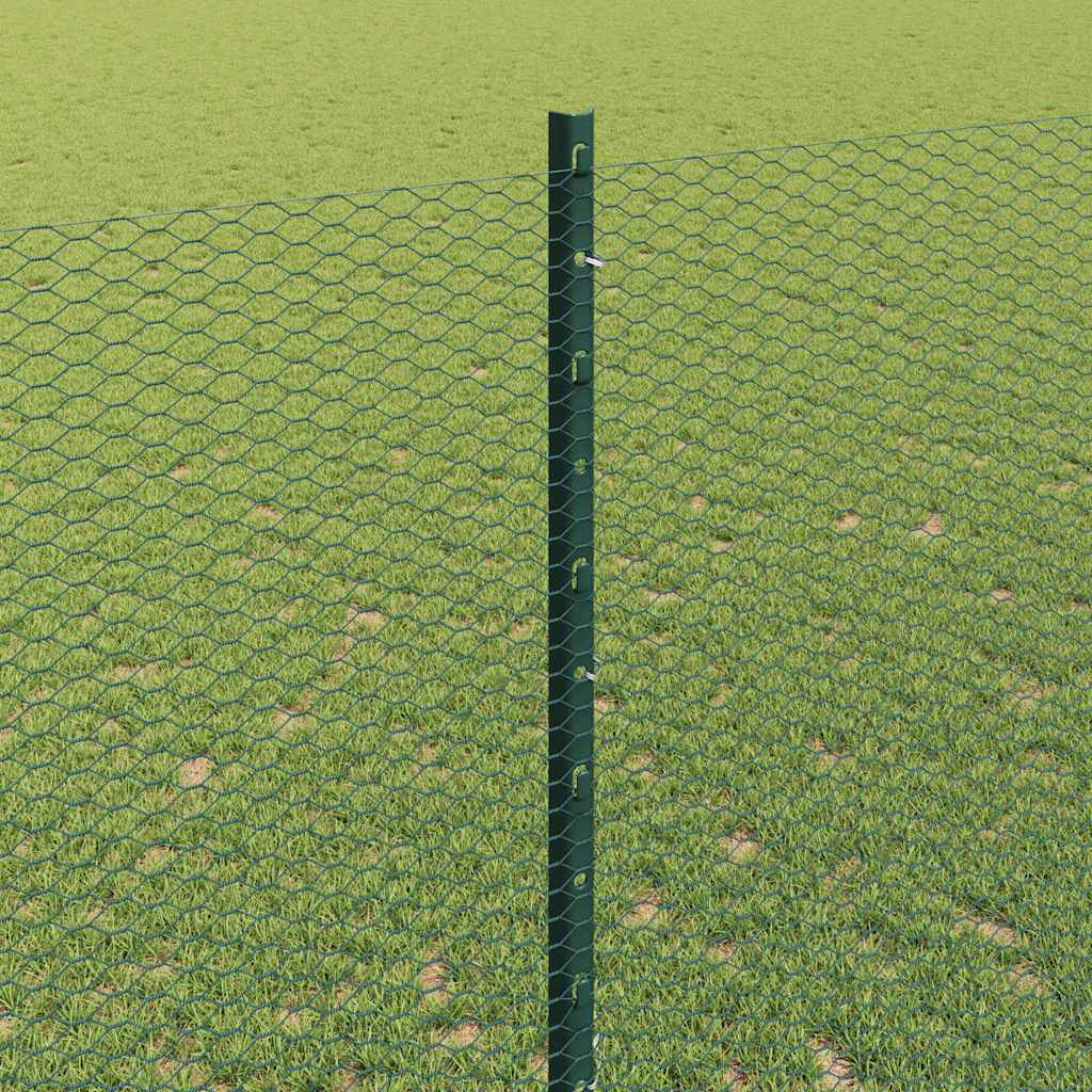 Svejset Trådhegn 25 x 1,4 m (B x H) PVC-belagt stål Grøn Mesh