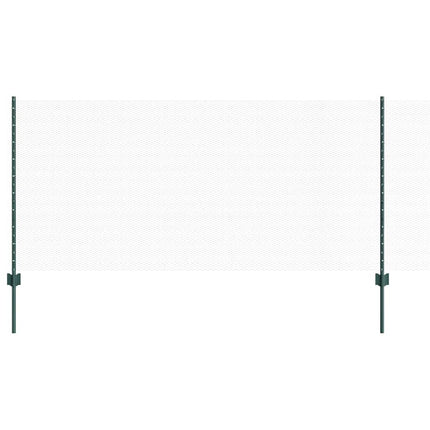 Udendørs sekskantet hegn med stolpe 50 x 1 m PVC-belagt stål