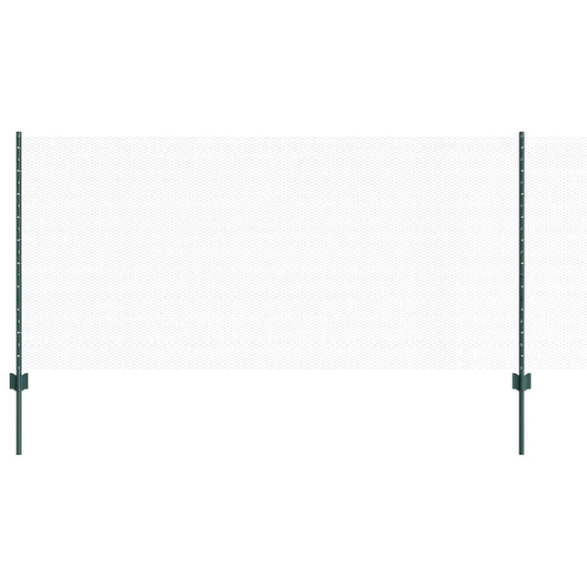 Udendørs sekskantet hegn med stolpe 50 x 1 m PVC-belagt stål
