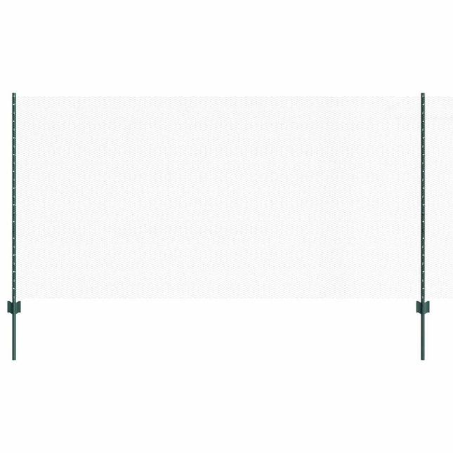 Udendørs sekskantet hegn med stolpe 50 x 1,2 m PVC-belagt stål