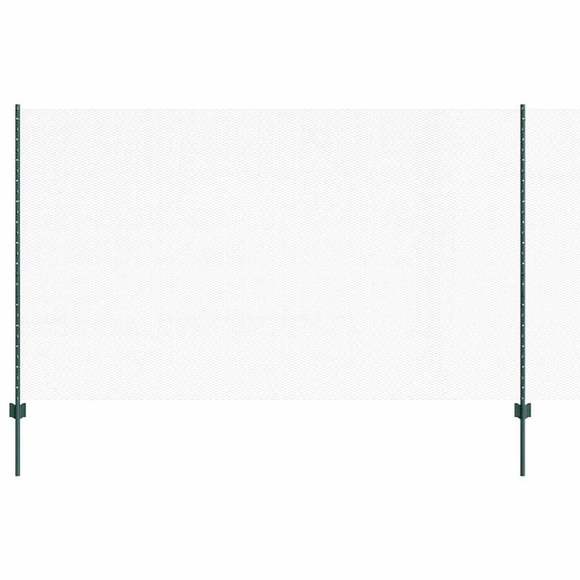 Udendørs sekskantet hegn med stolpe 50 x 1,4 m PVC-belagt stål