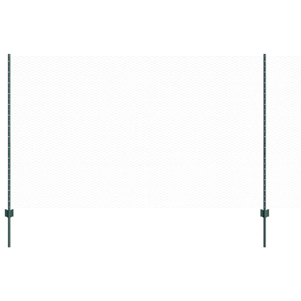 Svejset Trådhegn 50 x 1,4 m (B x H) PVC-belagt stål Grøn Mesh