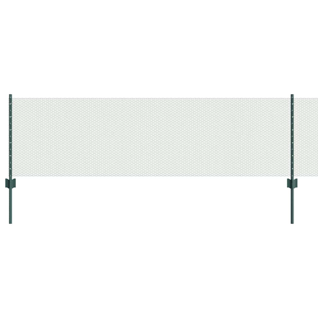 Svejset Trådhegn 100 x 0,6 m (B x H) PVC-belagt stål Grøn Mesh