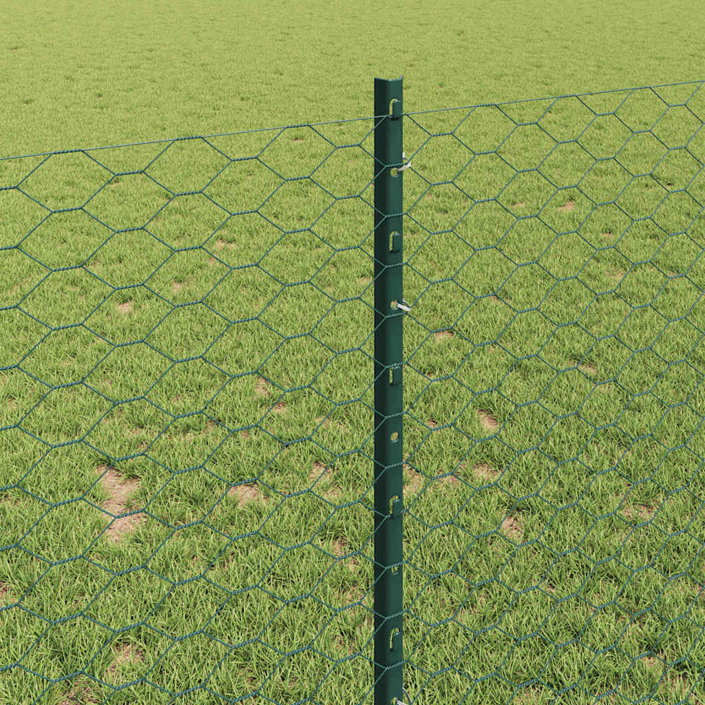 Svejset Trådhegn 100 x 1 m (B x H) PVC-belagt stål Grøn Mesh