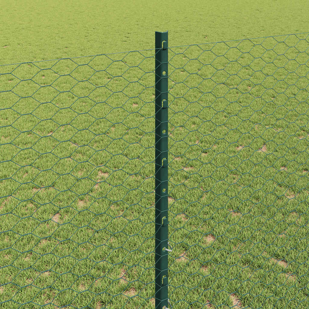 Svejset Trådhegn 100 x 1,4 m (B x H) PVC-belagt stål Grøn Mesh