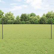 Svejset Trådhegn 10 x 0,8 m (B x H) PVC-belagt stål Grå Mesh