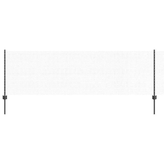 Udendørs sekskantet hegn med stolpe 25 x 0,8 m PVC-belagt stål