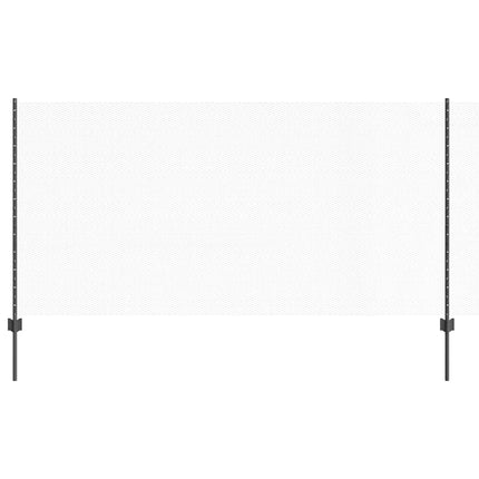 Udendørs sekskantet hegn med stolpe 25 x 1,2 m PVC-belagt stål