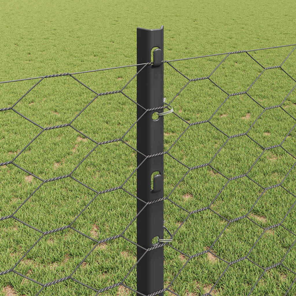 Svejset Trådhegn 25 x 1,2 m (B x H) PVC-belagt stål Grå Mesh