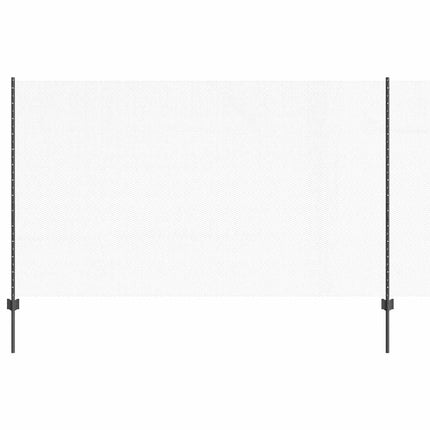 Udendørs sekskantet hegn med stolpe 25 x 1,4 m PVC-belagt stål