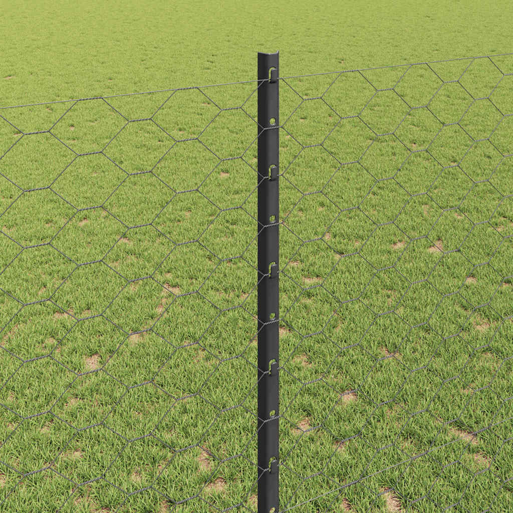 Svejset Trådhegn 25 x 1,4 m (B x H) PVC-belagt stål Grå Mesh
