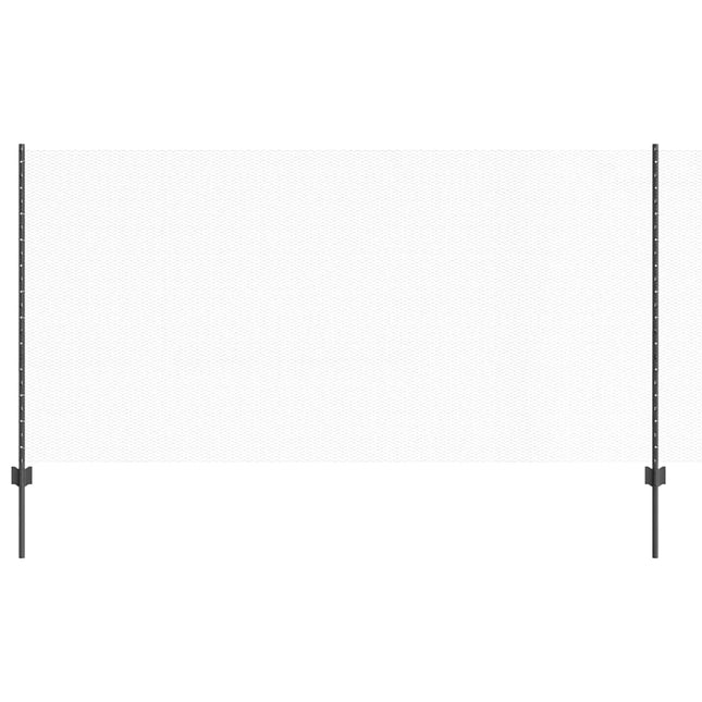 Udendørs sekskantet hegn med stolpe 50 x 1,2 m PVC-belagt stål