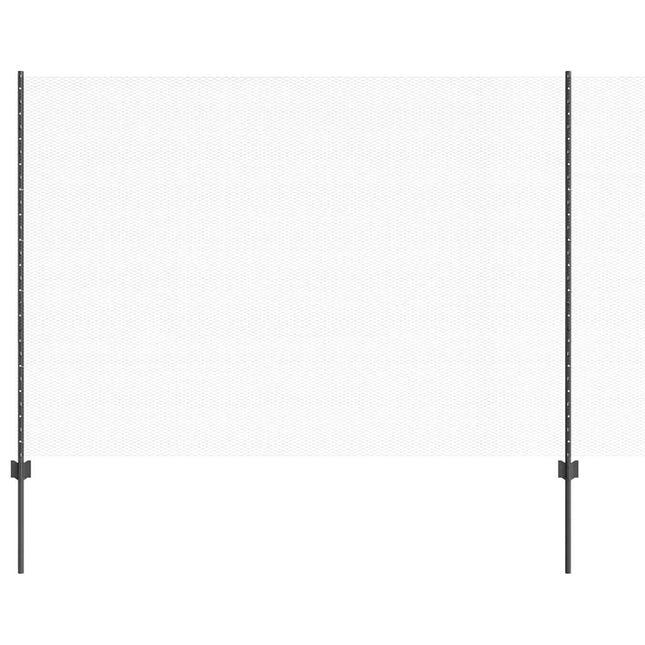 Udendørs sekskantet hegn med stolpe 50 x 1,6 m PVC-belagt stål