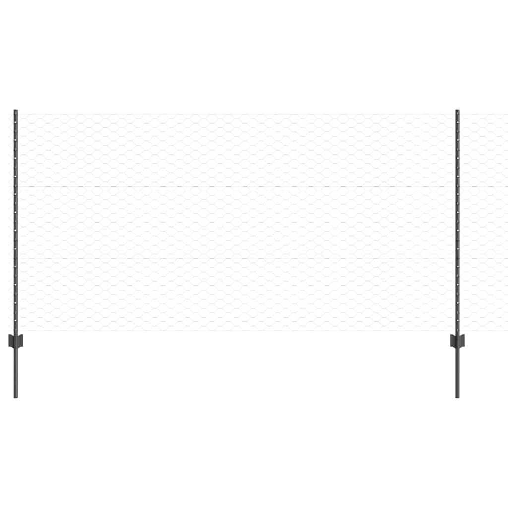Svejset Trådhegn 100 x 1,2 m (B x H) PVC-belagt stål Grå Mesh
