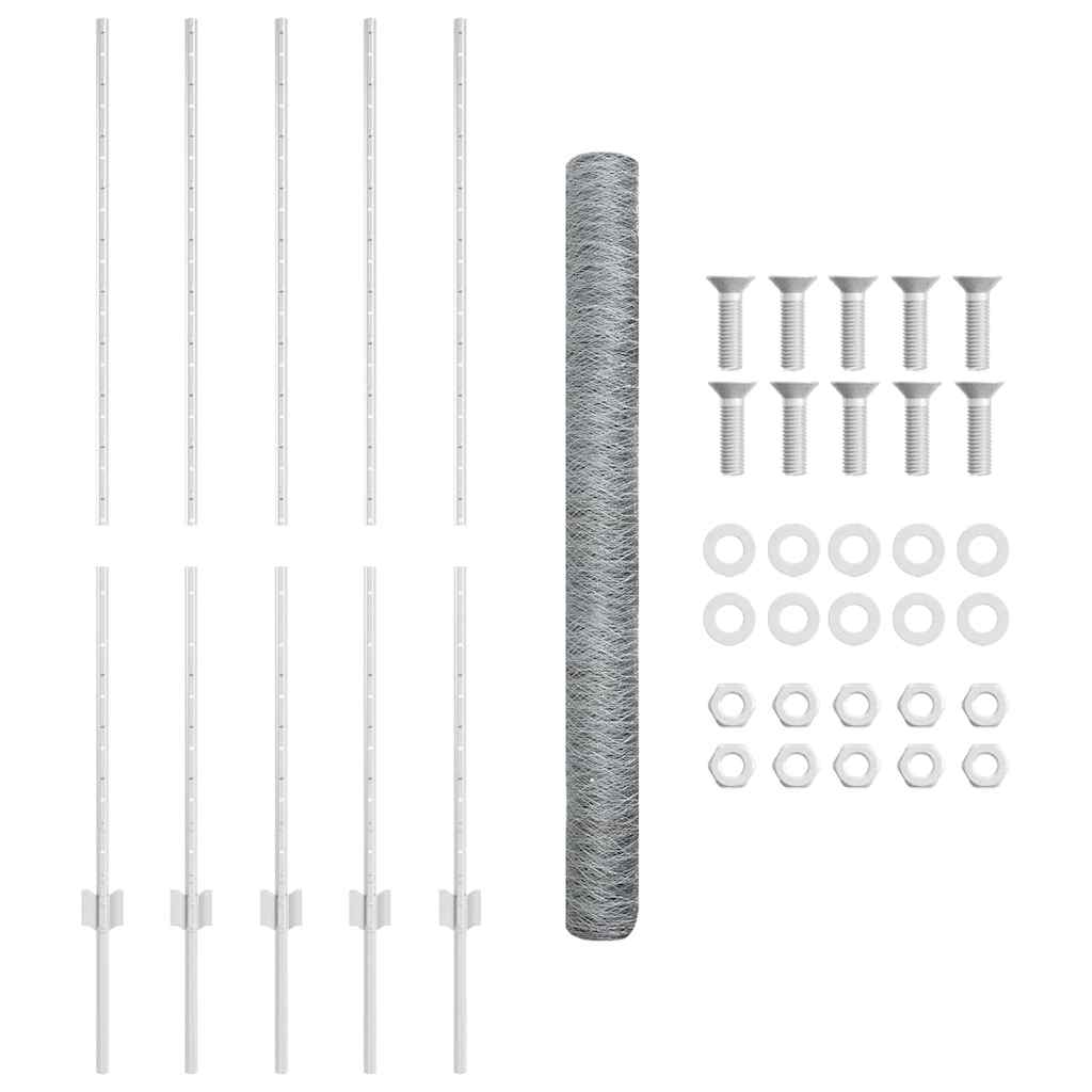 Svejset Trådhegn 10 x 1,4 m (B x H) Hot-Dip Galvaniseret Stål