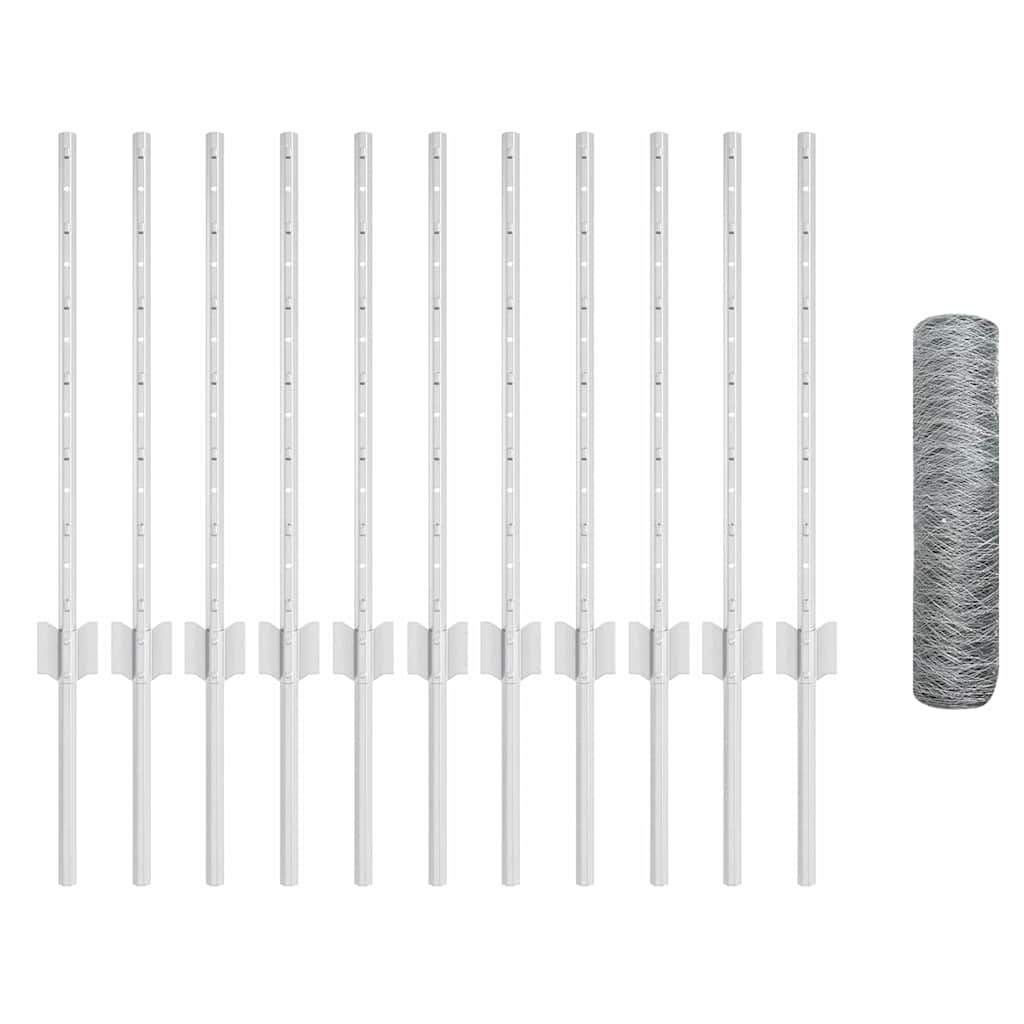 Svejset Trådhegn 25 x 0,5 m (B x H) Hot-Dip Galvaniseret Stål