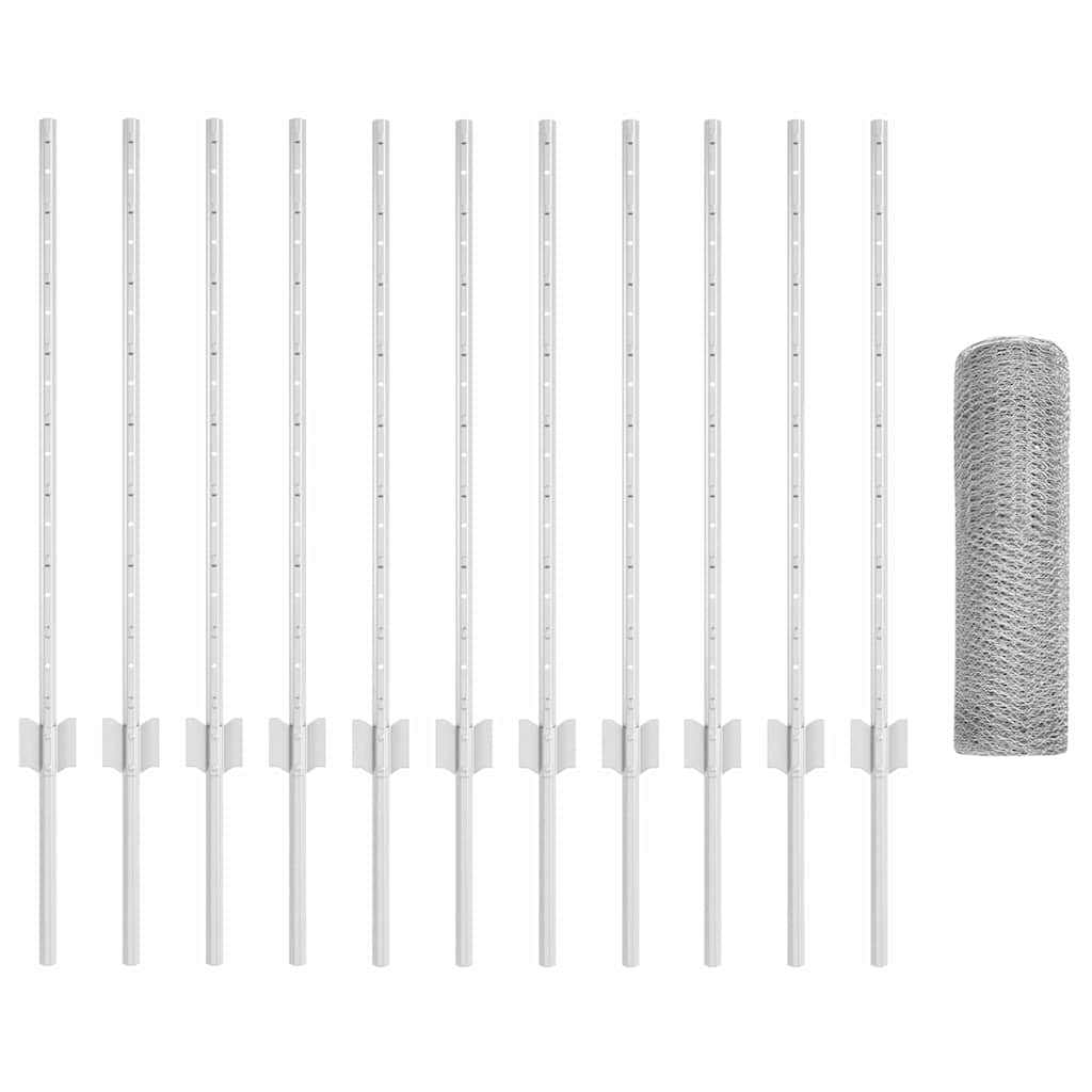 Svejset Trådhegn 25 x 0,8 m (B x H) Hot-Dip Galvaniseret Stål