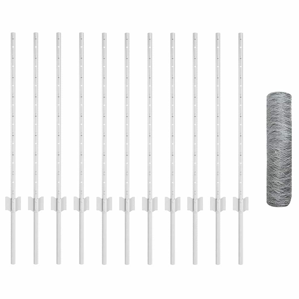Svejset Trådhegn 25 x 0,8 m (B x H) Hot-Dip Galvaniseret Stål
