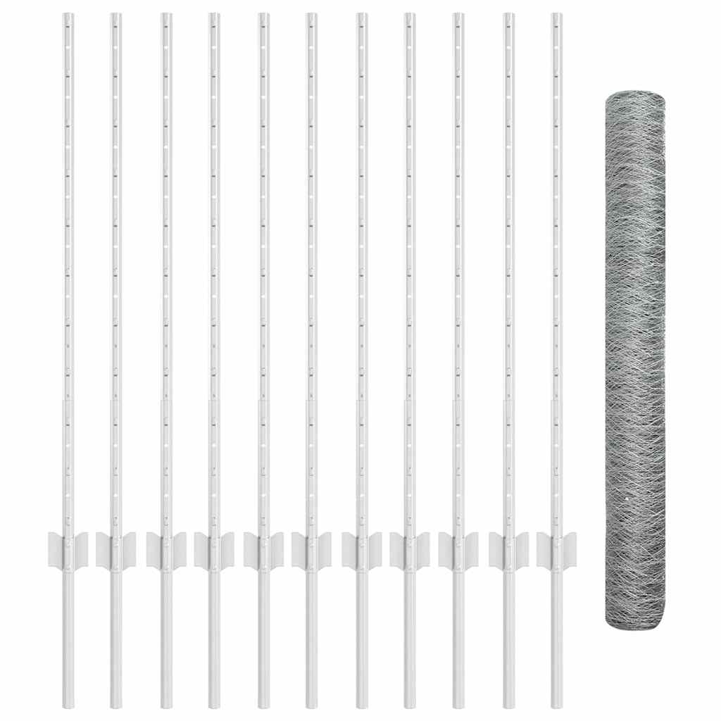 Svejset Trådhegn 25 x 1 m (B x H) Hot-Dip Galvaniseret Stål