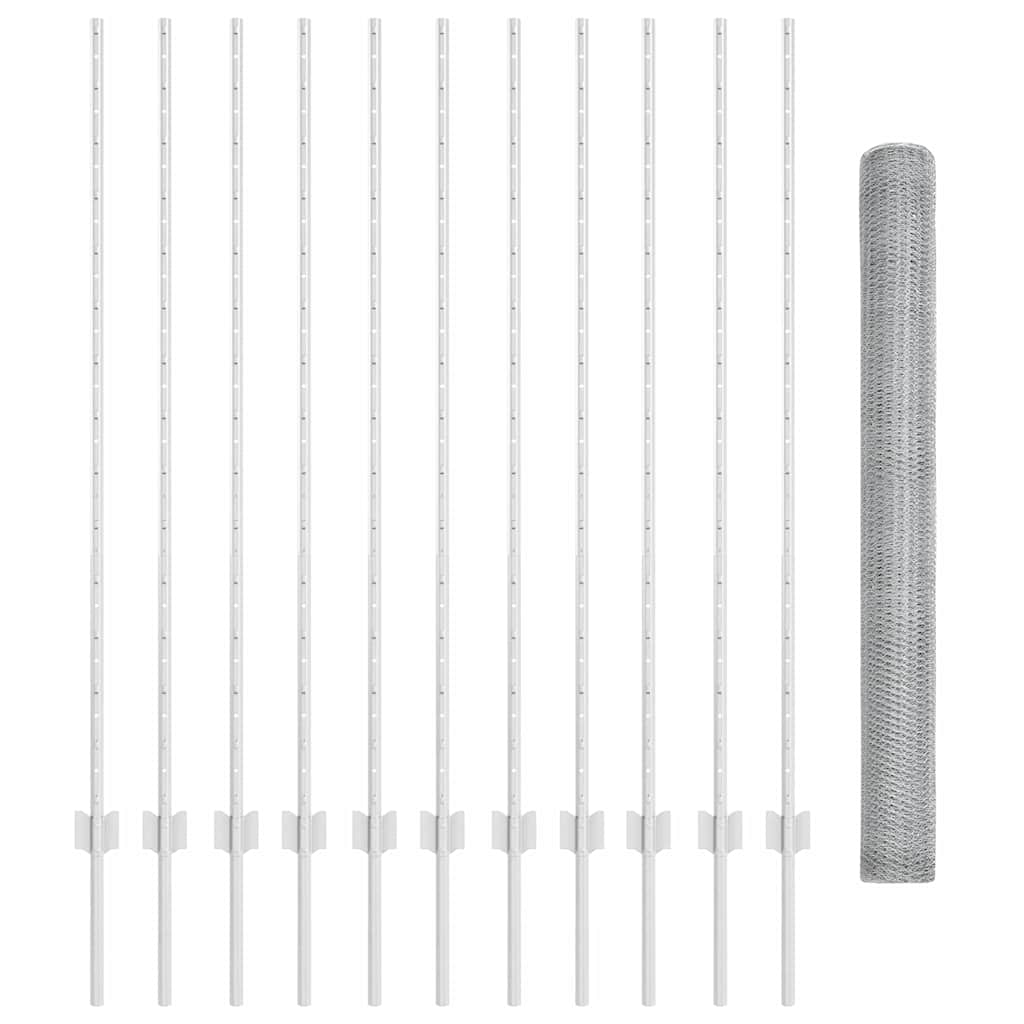 Svejset Trådhegn 25 x 1,4 m (B x H) Hot-Dip Galvaniseret Stål