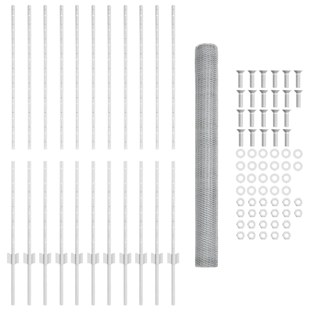 Svejset Trådhegn 25 x 1,4 m (B x H) Hot-Dip Galvaniseret Stål