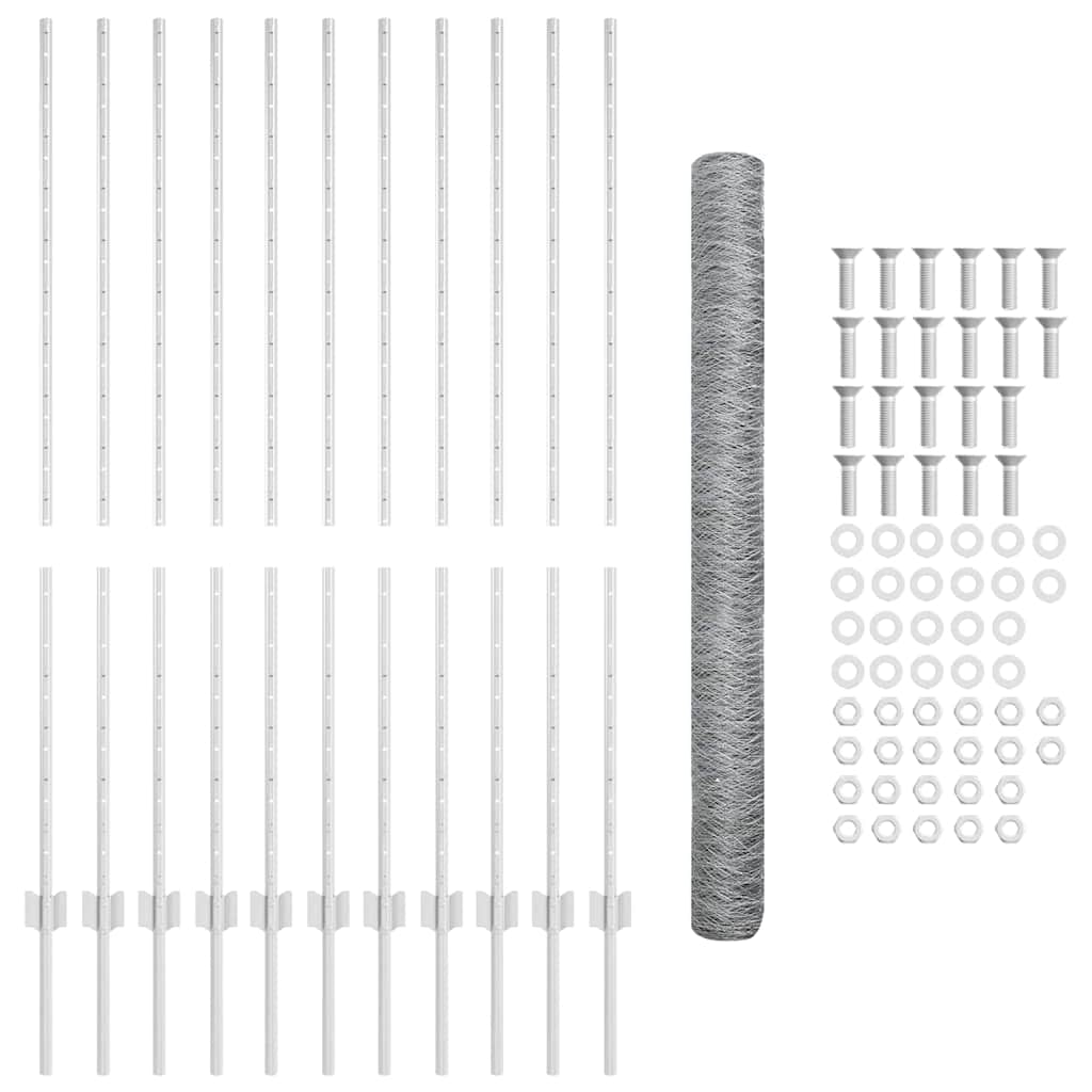Svejset Trådhegn 25 x 1,4 m (B x H) Hot-Dip Galvaniseret Stål