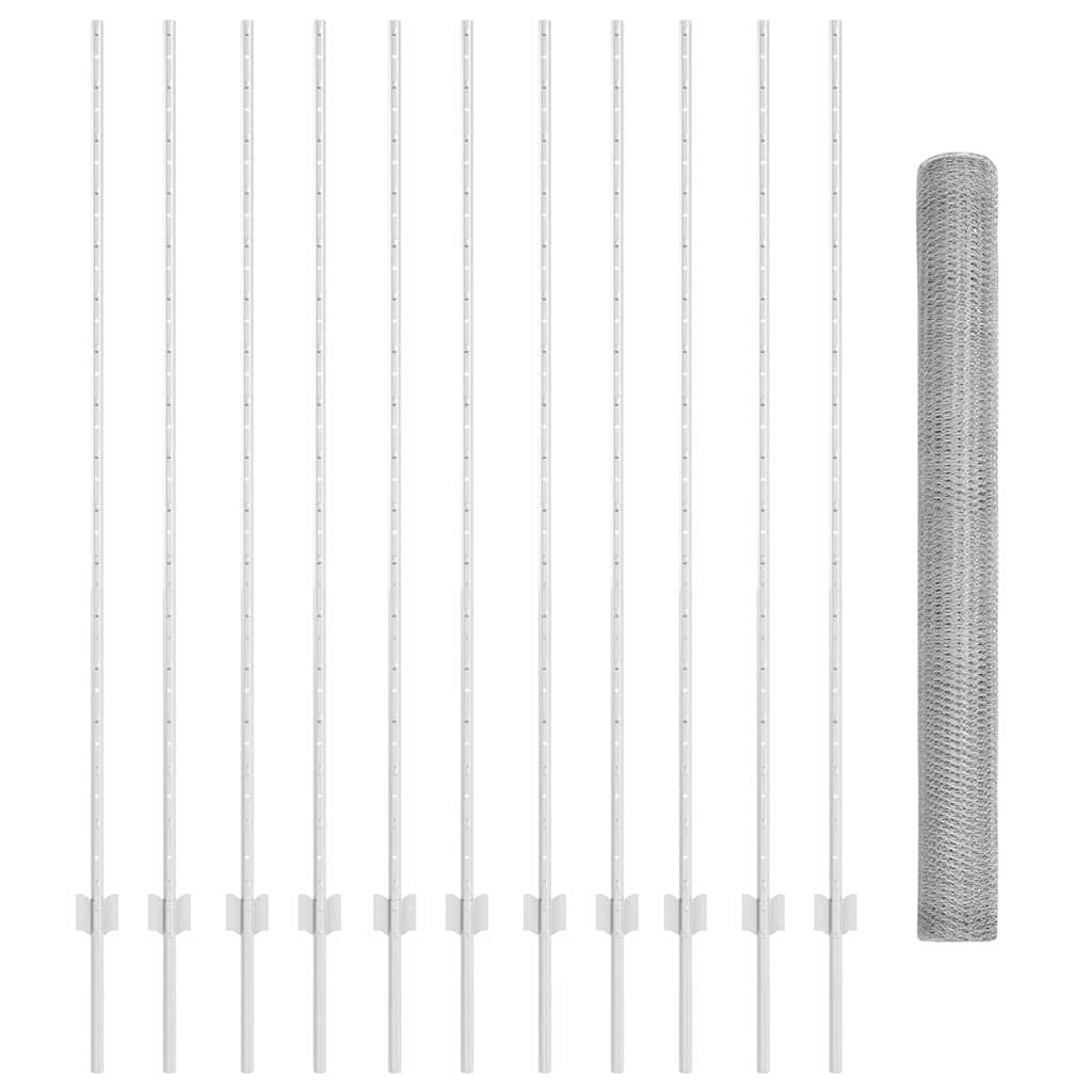 Svejset Trådhegn 25 x 1,5 m (B x H) Hot-Dip Galvaniseret Stål