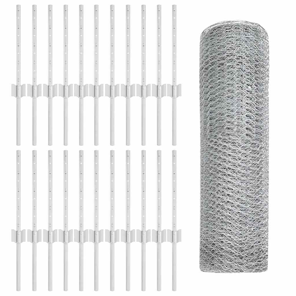 Svejset Trådhegn 50 x 0,4 m (B x H) Hot-Dip Galvaniseret Stål