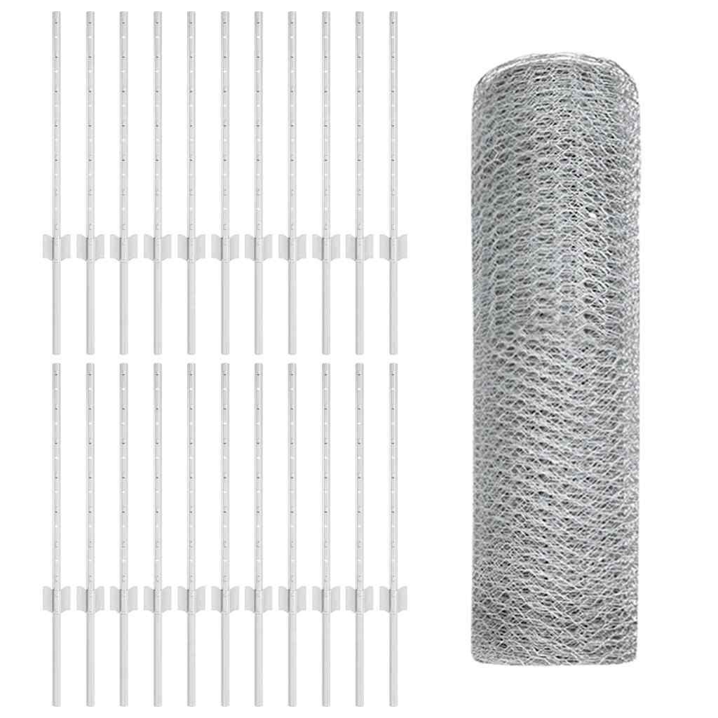 Svejset Trådhegn 50 x 0,6 m (B x H) Hot-Dip Galvaniseret Stål