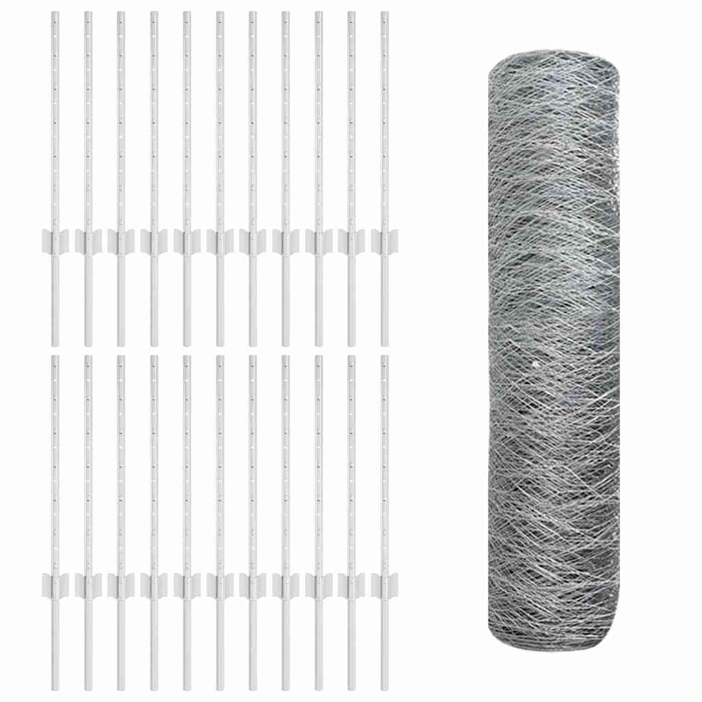 Svejset Trådhegn 50 x 0,6 m (B x H) Hot-Dip Galvaniseret Stål