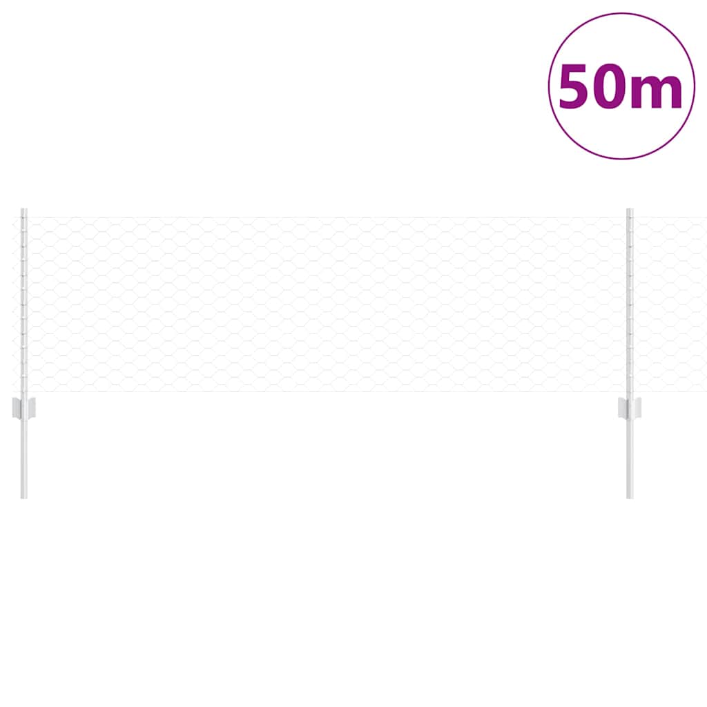 Svejset Trådhegn 50 x 0,6 m (B x H) Hot-Dip Galvaniseret Stål