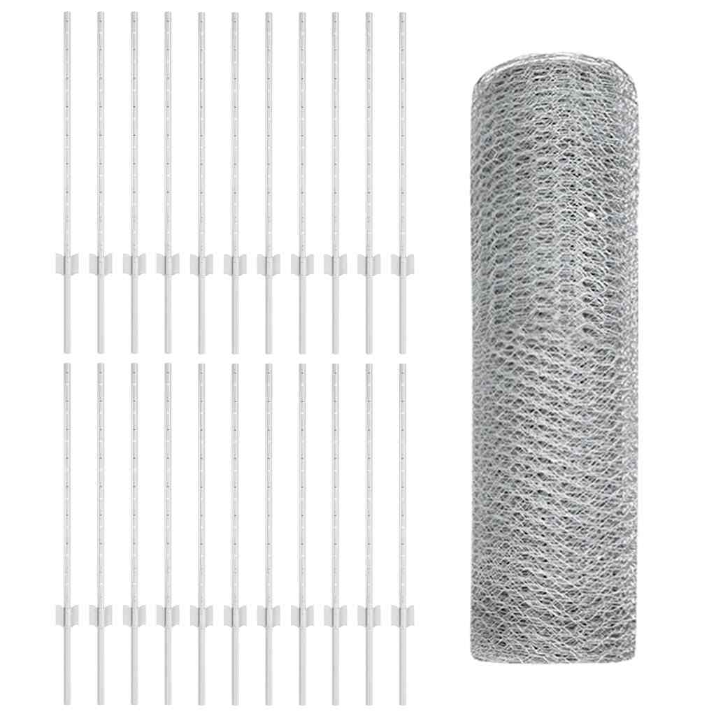 Svejset Trådhegn 50 x 0,8 m (B x H) Hot-Dip Galvaniseret Stål