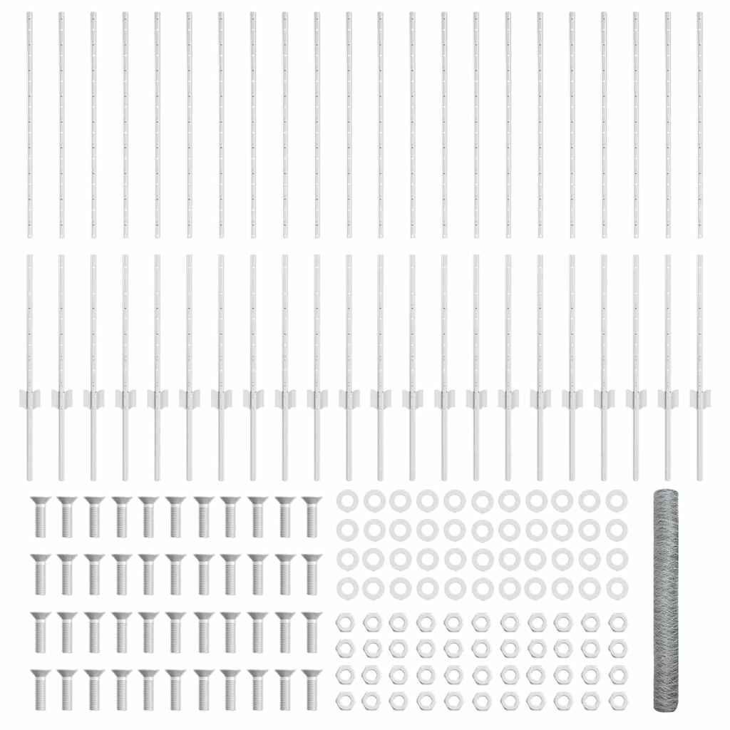 Svejset Trådhegn 50 x 1,2 m (B x H) Hot-Dip Galvaniseret Stål