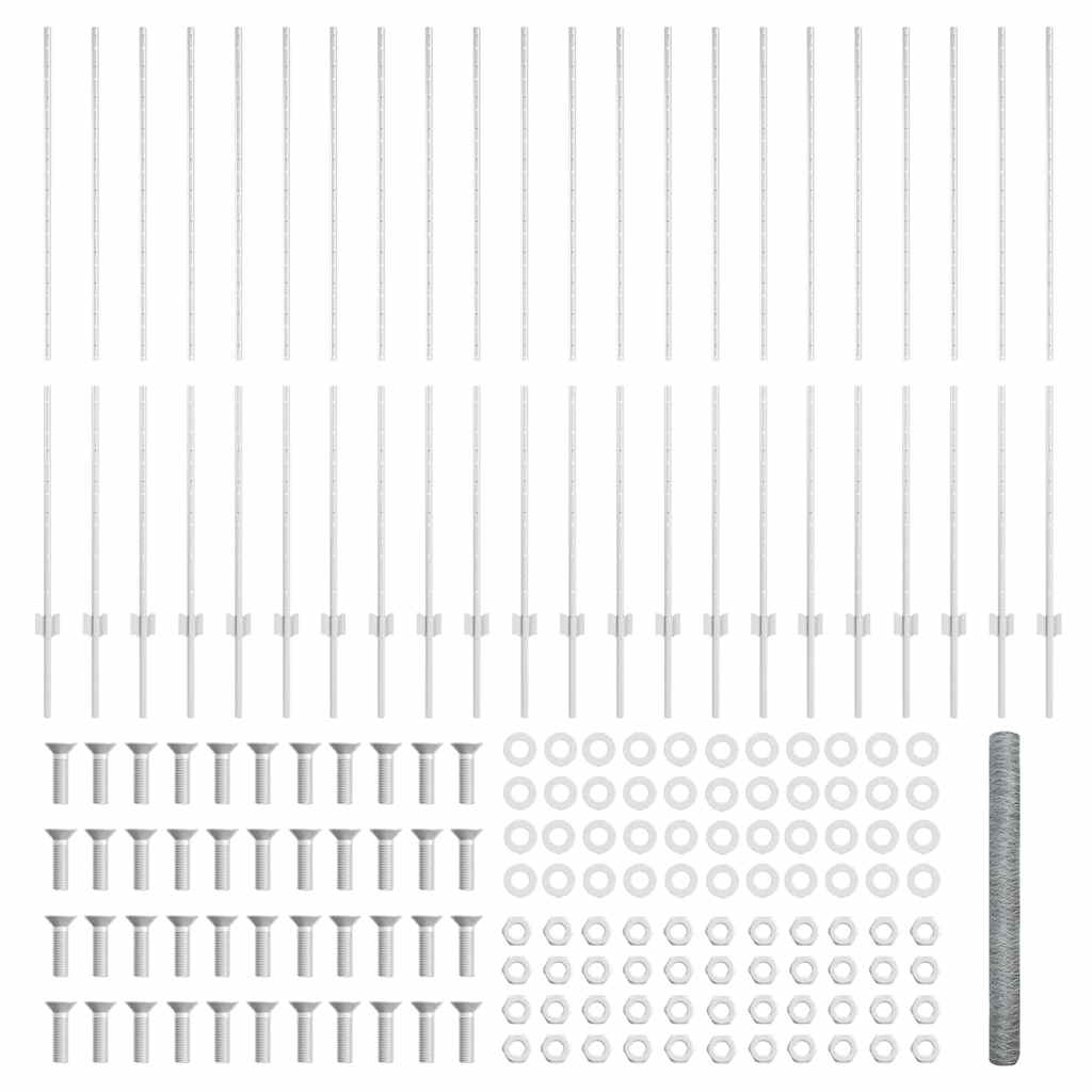 Svejset Trådhegn 50 x 1,5 m (B x H) Hot-Dip Galvaniseret Stål