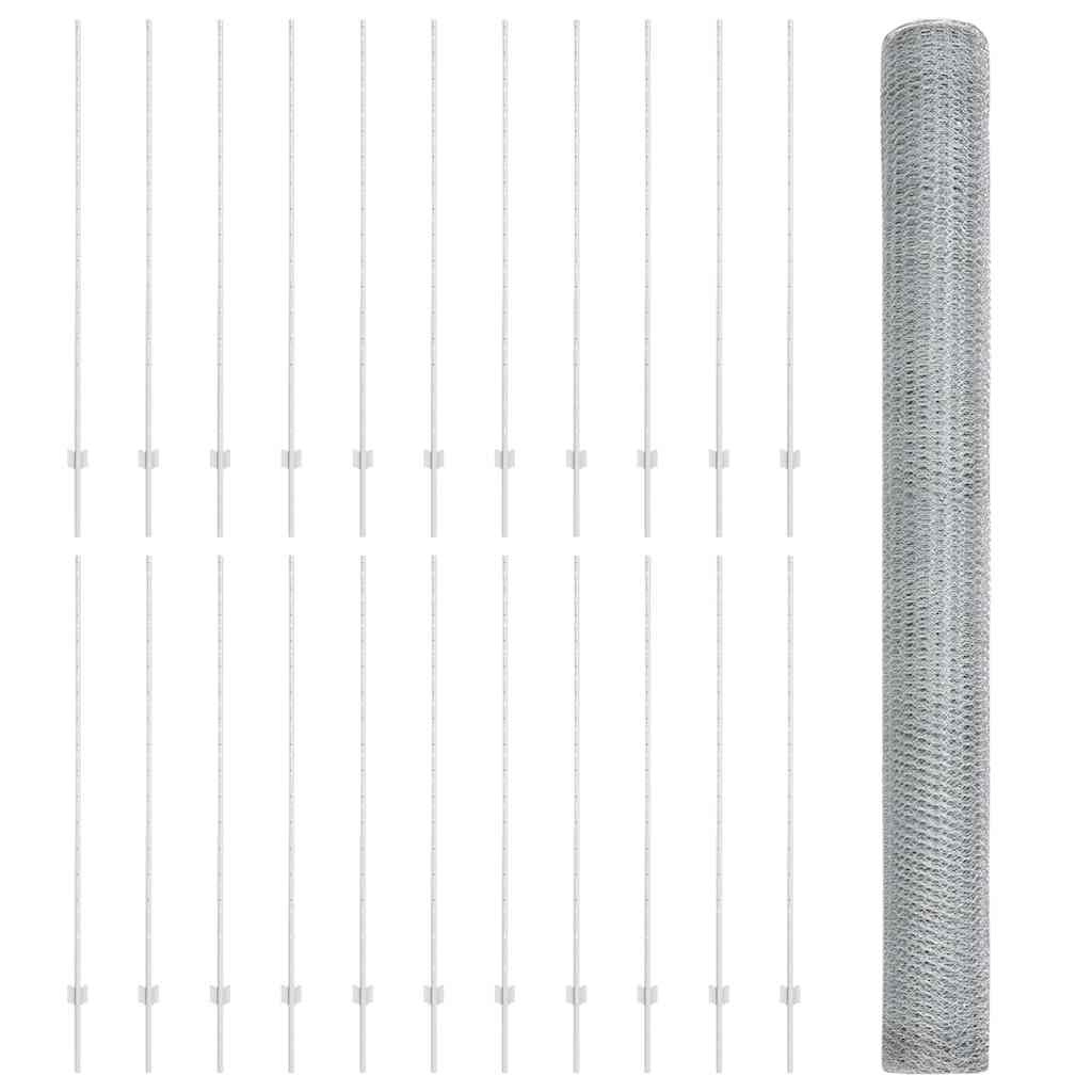 Svejset Trådhegn 50 x 1,6 m (B x H) Hot-Dip Galvaniseret Stål