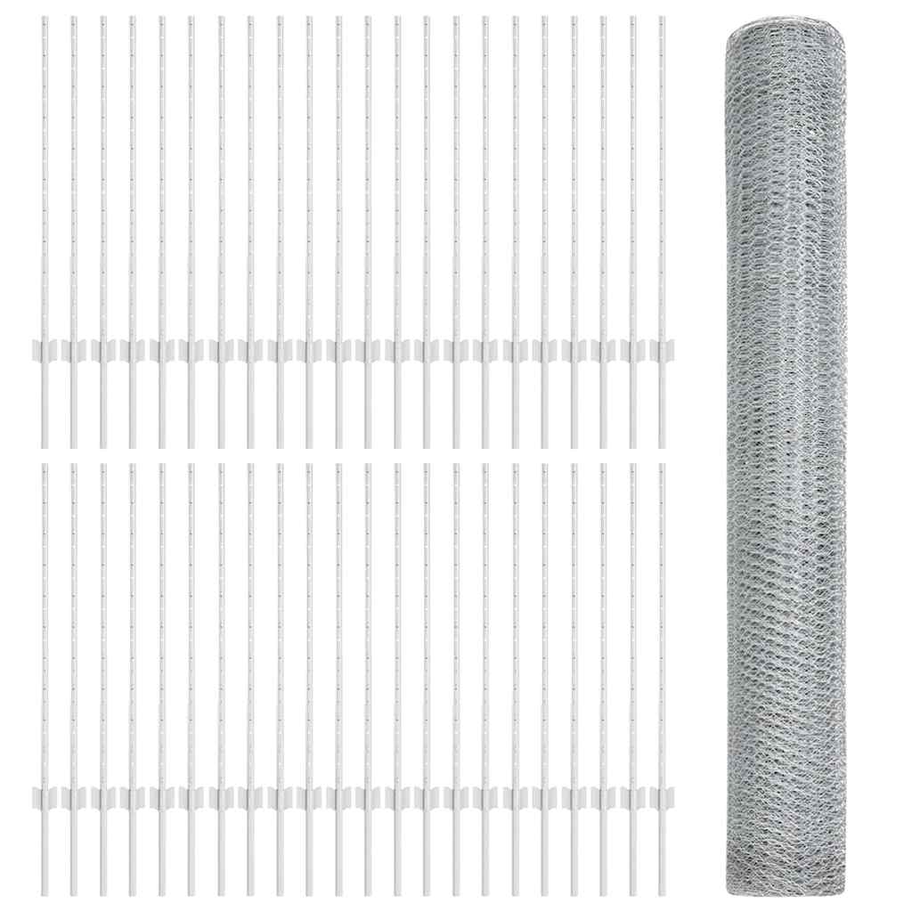 Svejset Trådhegn 100 x 1 m (B x H) Hot-Dip Galvaniseret Stål