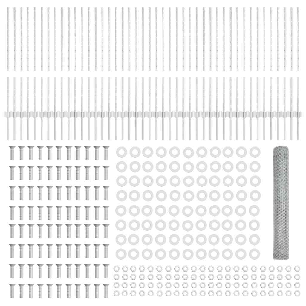 Svejset Trådhegn 100 x 1 m (B x H) Hot-Dip Galvaniseret Stål