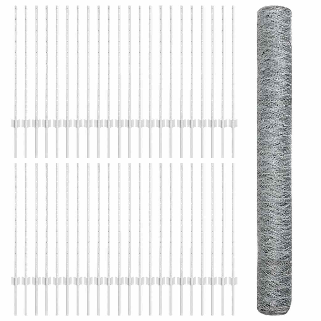 Svejset Trådhegn 100 x 1 m (B x H) Hot-Dip Galvaniseret Stål