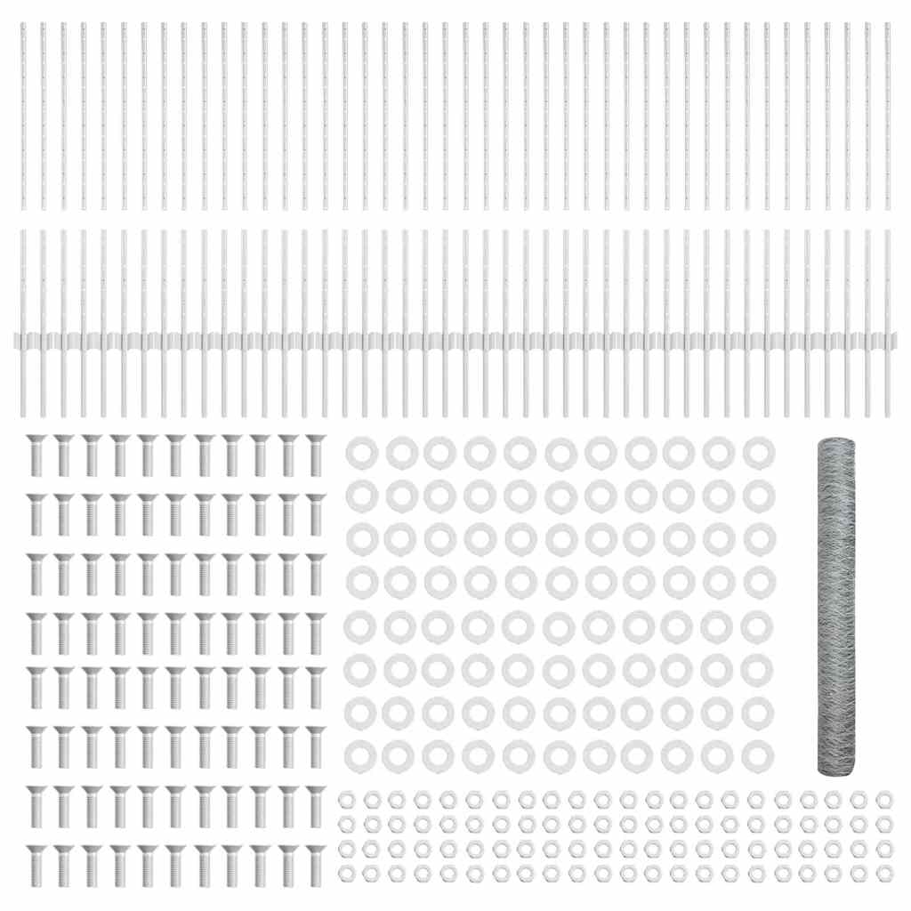 Svejset Trådhegn 100 x 1 m (B x H) Hot-Dip Galvaniseret Stål