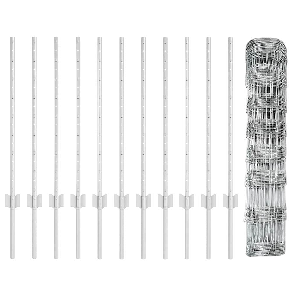 Vild hegn med stolper 25 x 0,8 m (B x H)