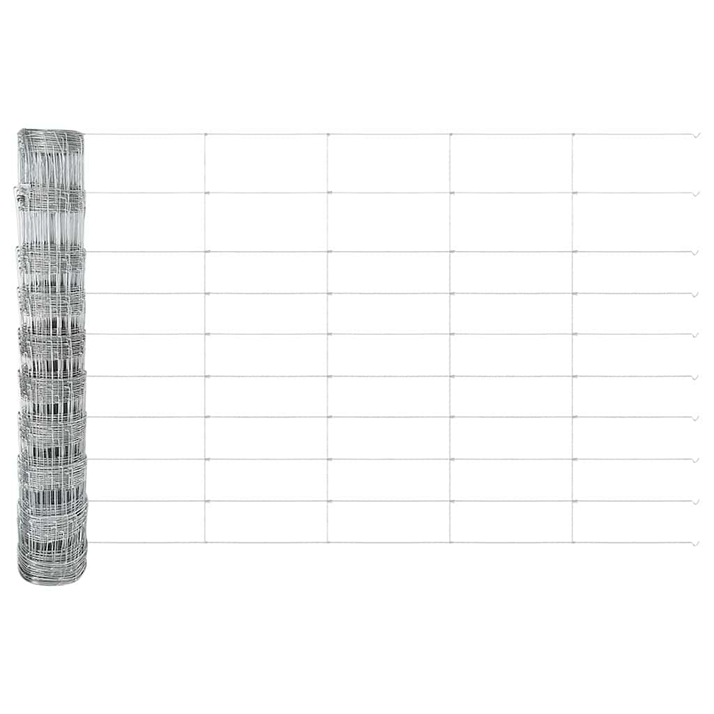 Vild hegn med stolper 25 x 1 m (B x H)