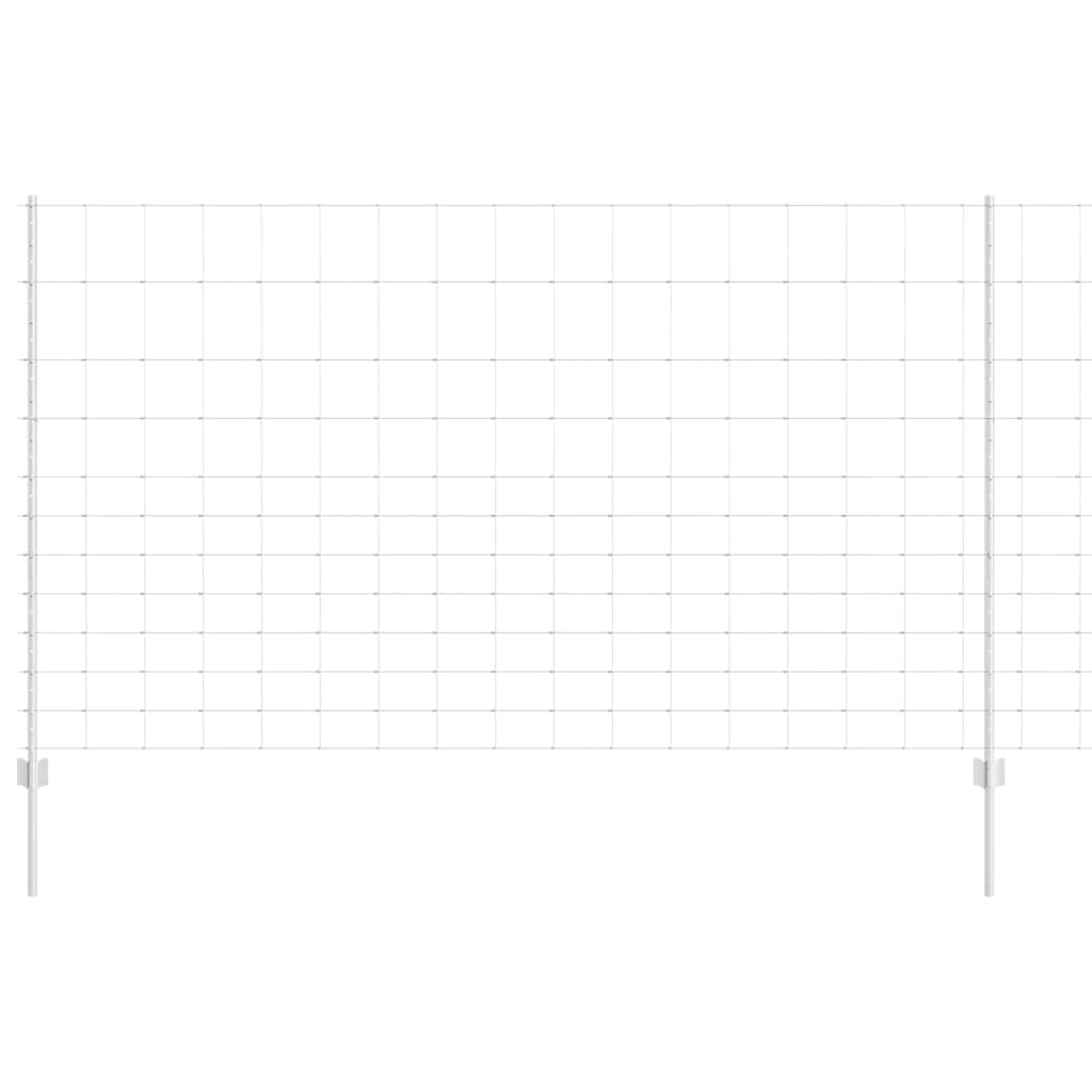 Vild hegn med stolper 25 x 1,4 m (B x H)
