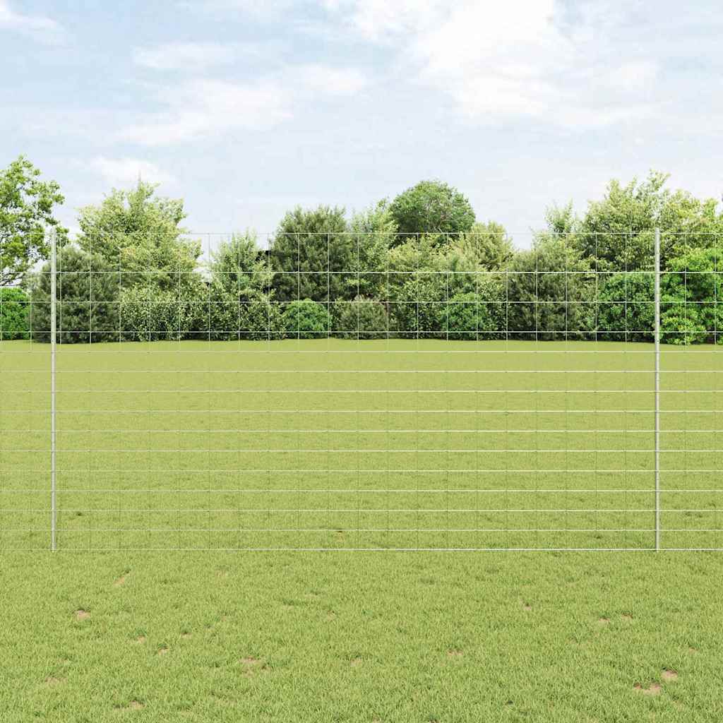 Vild hegn med stolper 25 x 1,6 m (B x H)