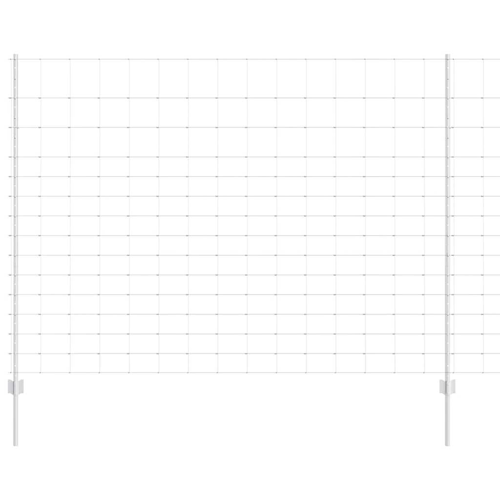 Vild hegn med stolper 25 x 1,6 m (B x H)