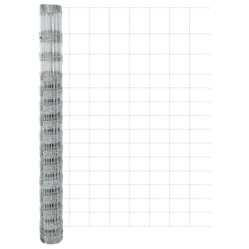 Vild hegn med stolper 25 x 1,6 m (B x H)