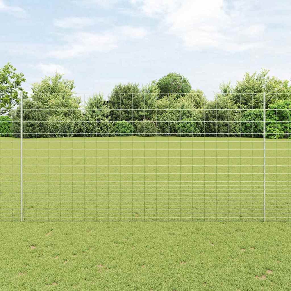 Vild hegn med stolper 25 x 1,6 m (B x H)