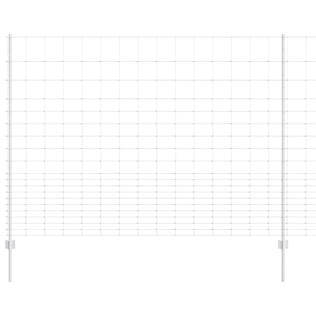 Vild hegn med stolper 25 x 1,6 m (B x H)