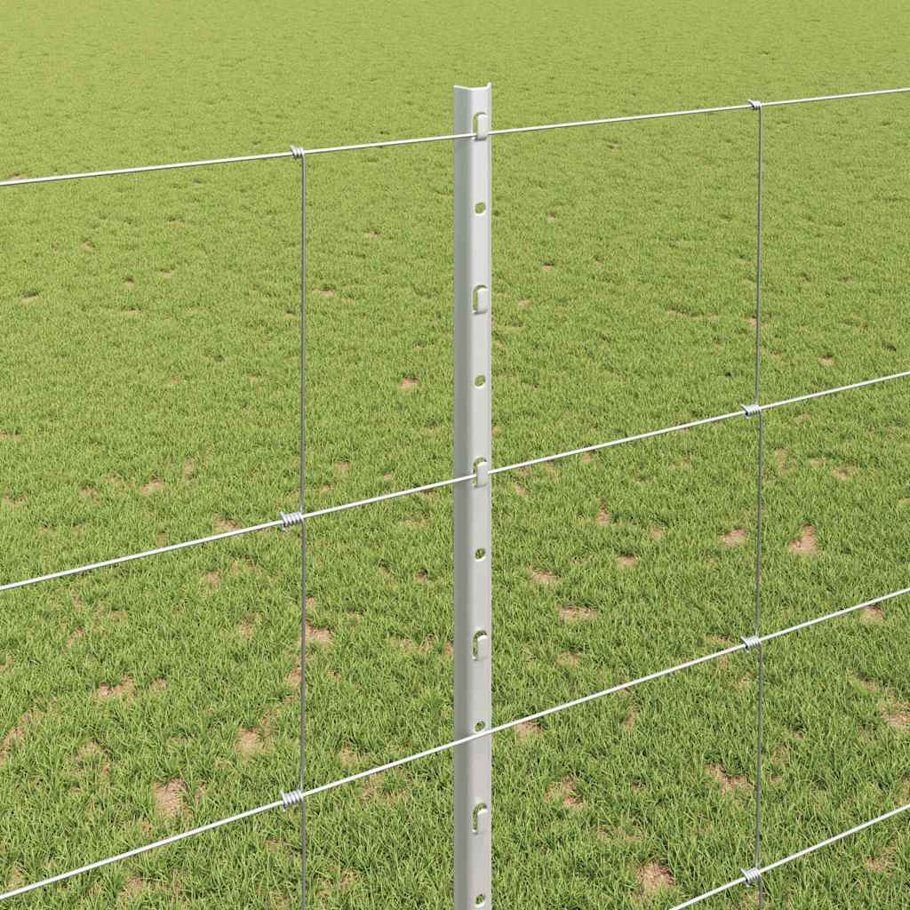 Vild hegn med stolper 25 x 1,6 m (B x H)